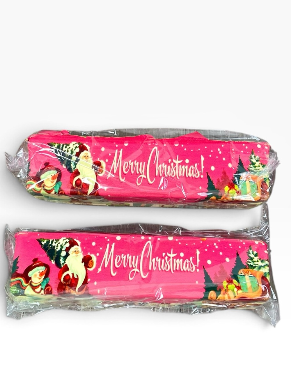 Merry Christmas Pink Holiday Squishies